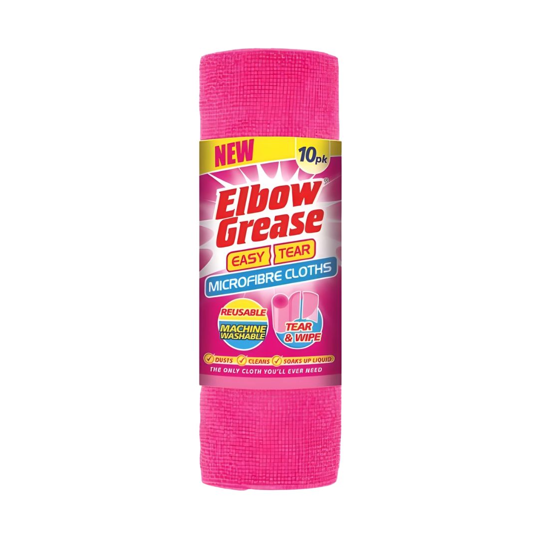 Elbow Grease Microfibre Easy Tear Pink Cloths