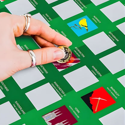 100 Football Teams Scratch-Off Bucket List Poster