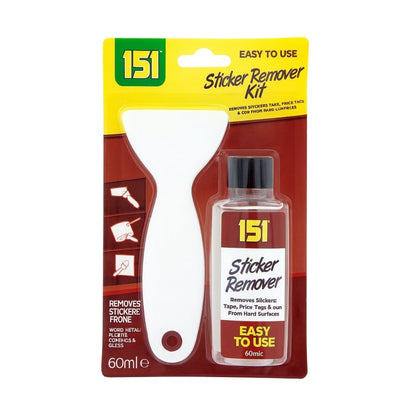 151 Sticker Remover Kit With Scraper & Liquid
