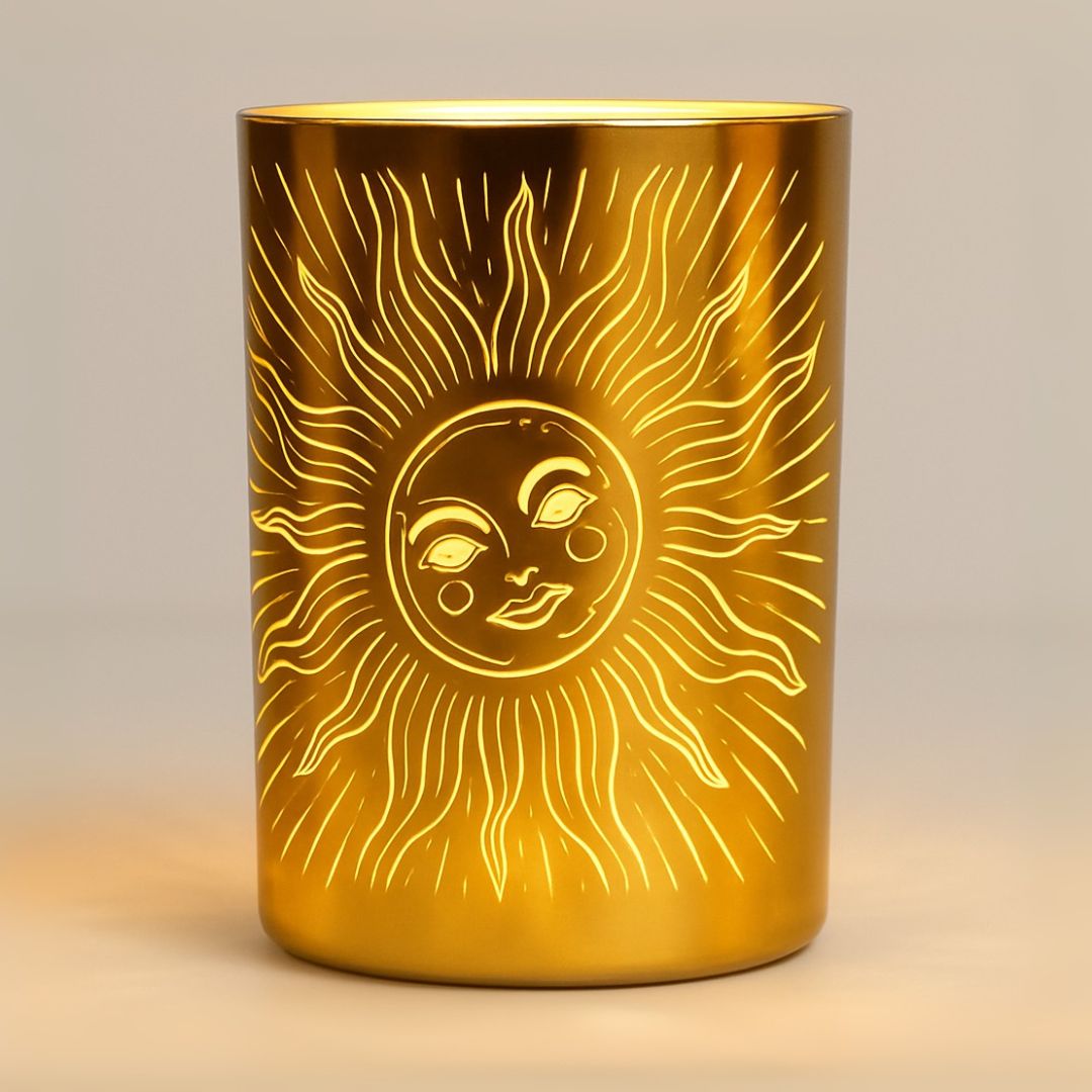 Celestial Gold Candle Holder