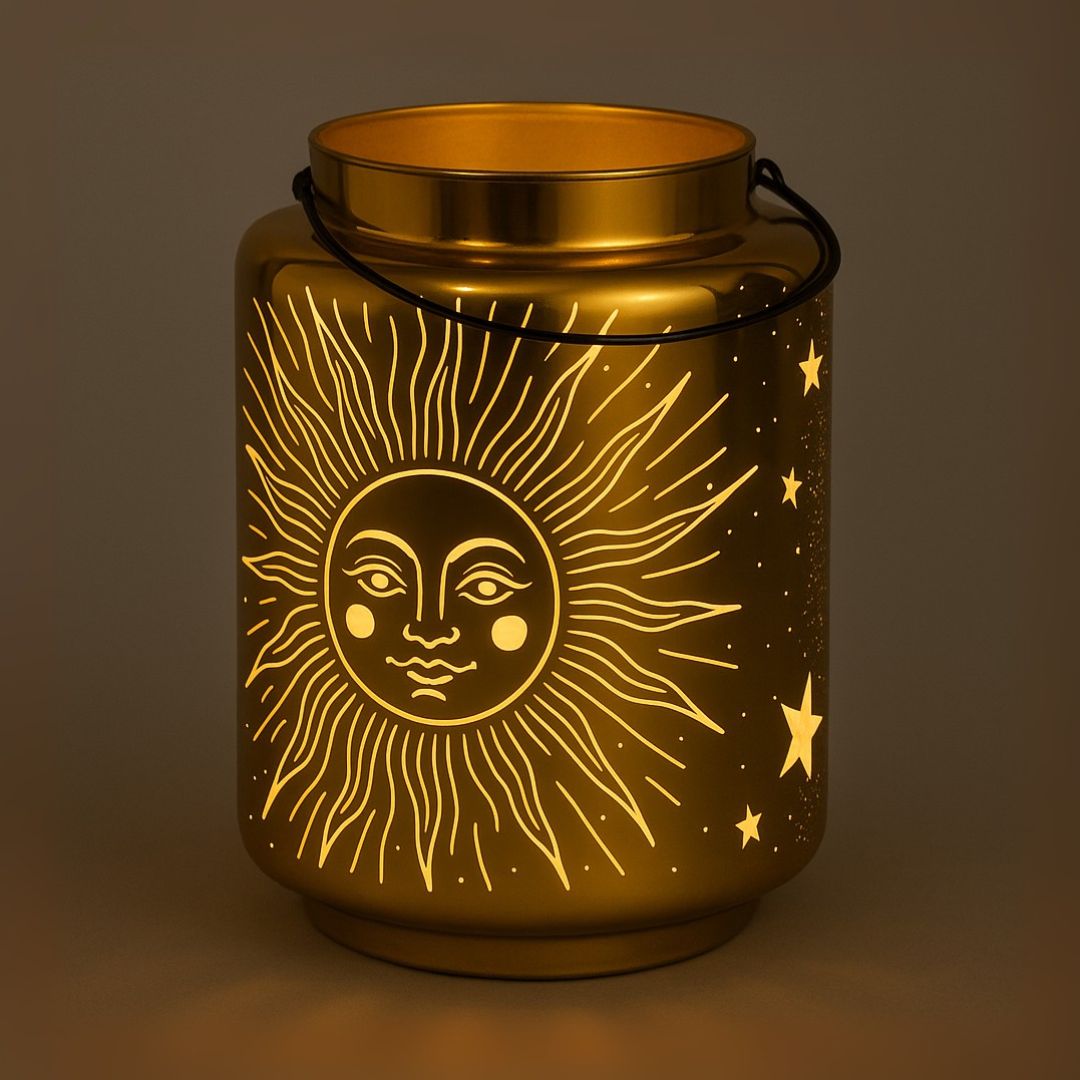 Celestial Lighting Gold Large Lantern