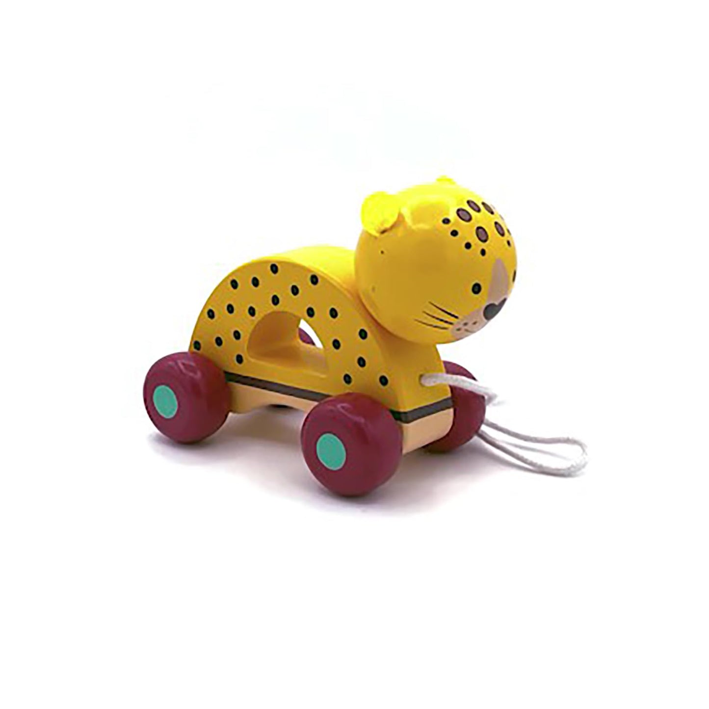 Leopard Pull Along Wooden Toy