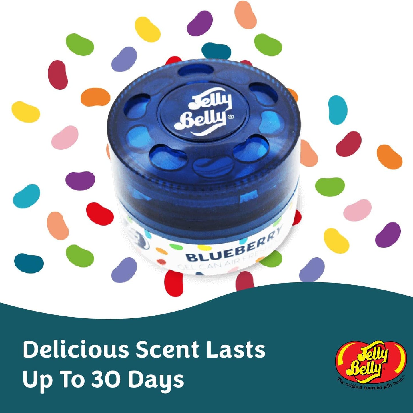 Jelly Belly Blueberry Gel Can Car Air Freshener
