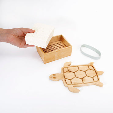 Kikkerland Wooden Turtle Tofu Press