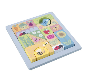 Spring Garden Wooden Block Puzzle Toy