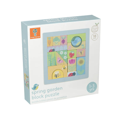 Spring Garden Wooden Block Puzzle Toy