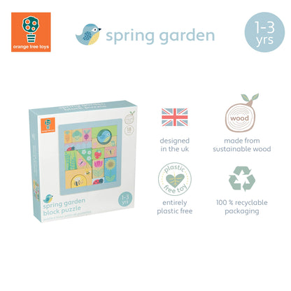 Spring Garden Wooden Block Puzzle Toy