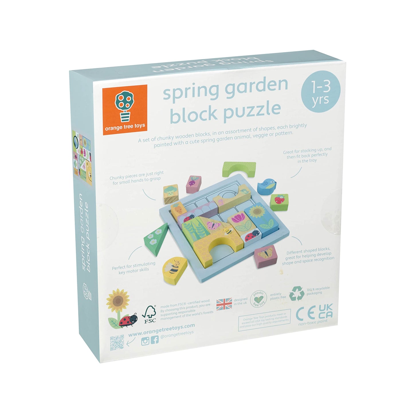 Spring Garden Wooden Block Puzzle Toy