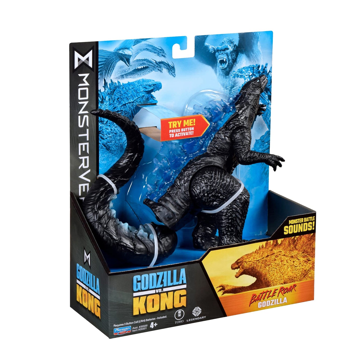 Monsterverse Godzilla vs. Kong Battle Roar Action Figure with Sound