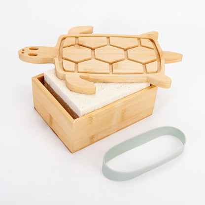 Kikkerland Wooden Turtle Tofu Press