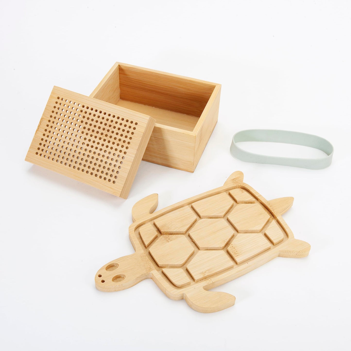 Kikkerland Wooden Turtle Tofu Press