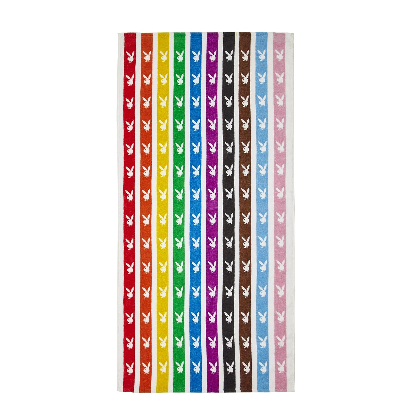 Playboy Rainbow Bunny Cotton Beach Towel