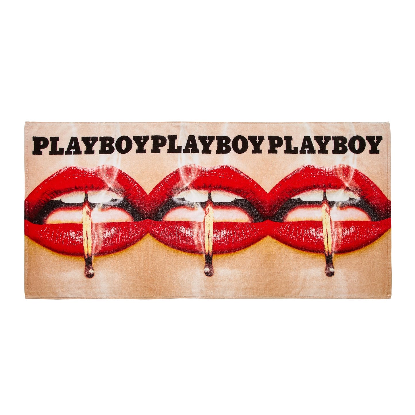 Playboy Lips Cover Cotton Beach Towel