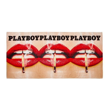 Playboy Lips Cover Cotton Beach Towel