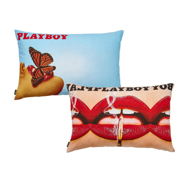 Playboy Iconic Pair Of Reversible Pillowcase Covers