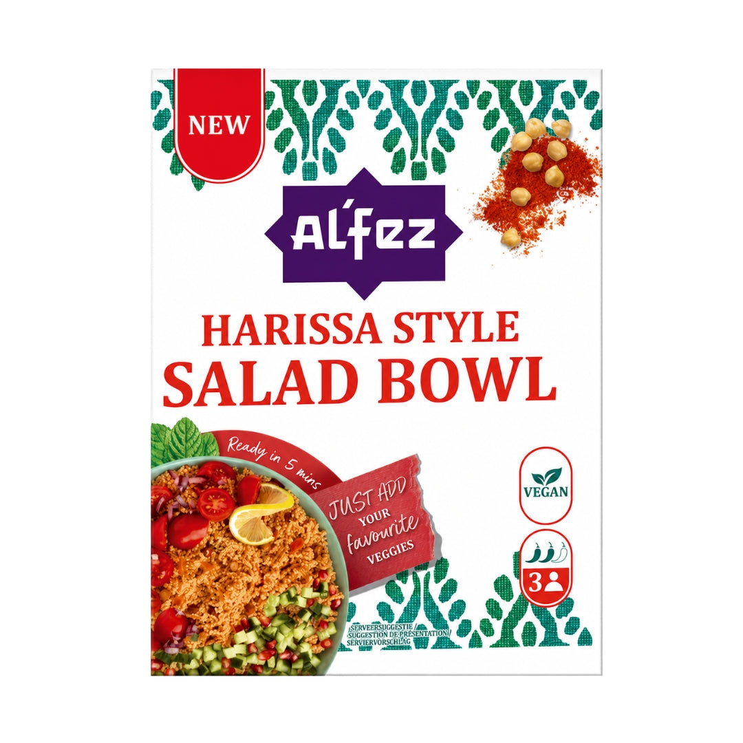 Al'Fez Harissa Style Salad Bowl Spiced Couscous