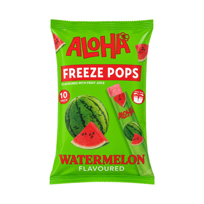 Aloha Watermelon Fruit Mocktails Freeze Pops