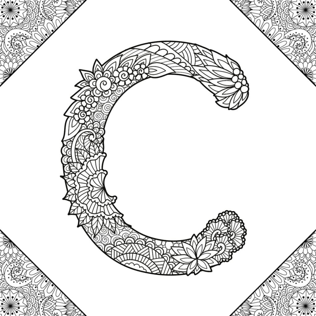 A to Z Create Beautiful Banners Colouring Book