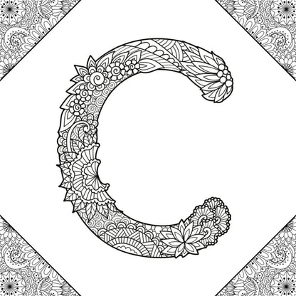 A to Z Create Beautiful Banners Colouring Book