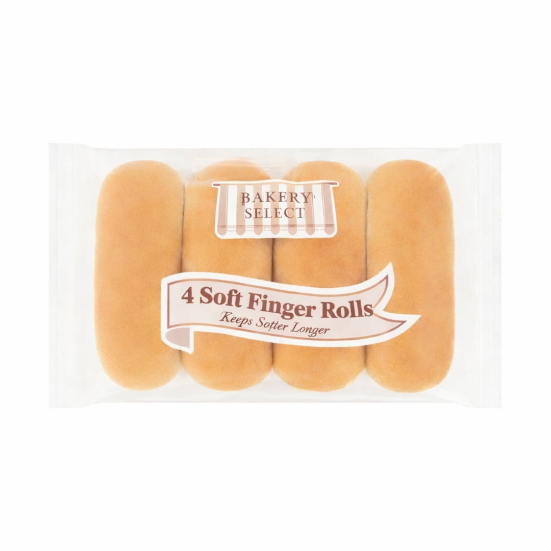 Bakery Select 4 Soft Finger Rolls