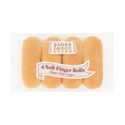 Bakery Select 4 Soft Finger Rolls