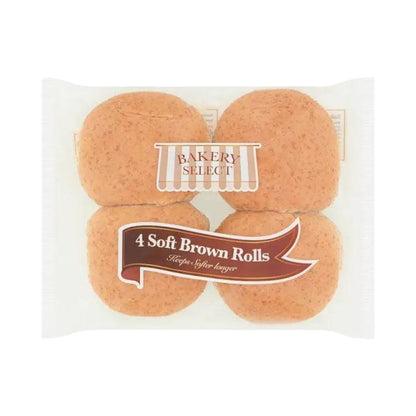 Bakery Select 4 Soft Brown Rolls