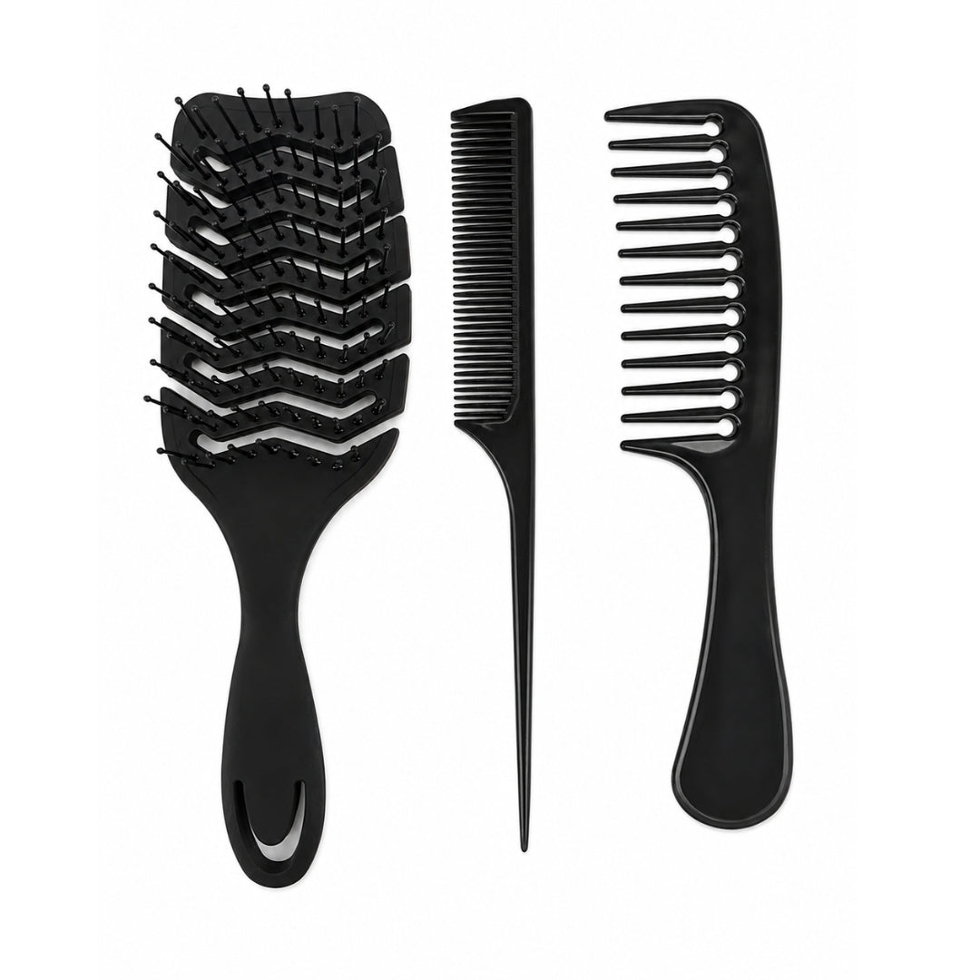 Bodycare Beaut Co Detangle Brush & Comb Set 3 Piece