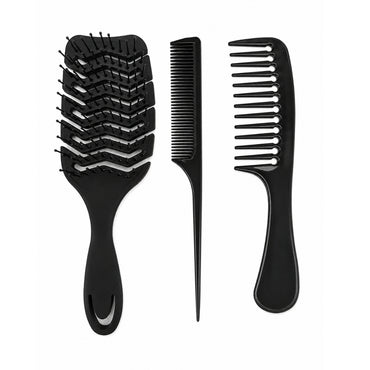 Bodycare Beaut Co Detangle Brush & Comb Set 3 Piece