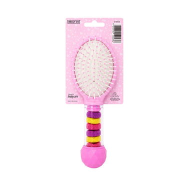 Bodycare Beaut Co. Unicorn Print Hair Brush with Bobbles