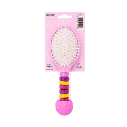 Bodycare Beaut Co. Unicorn Print Hair Brush with Bobbles