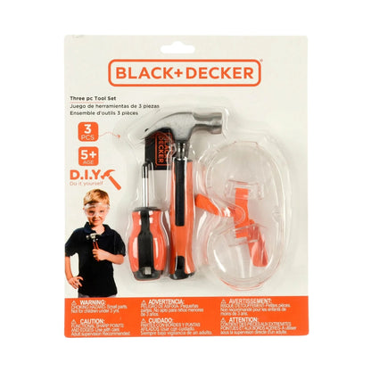 Black + Decker Kids 3 Piece Tool Pay Set