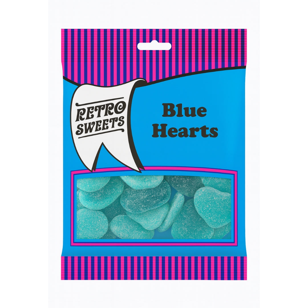 Retro Pick N Mix Sweets Blue Hearts