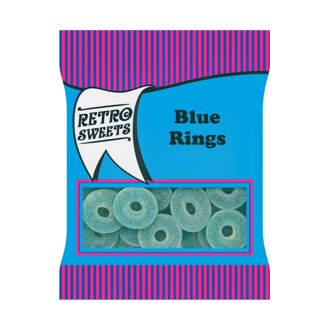 Retro Pick N Mix Sweets Blue Rings