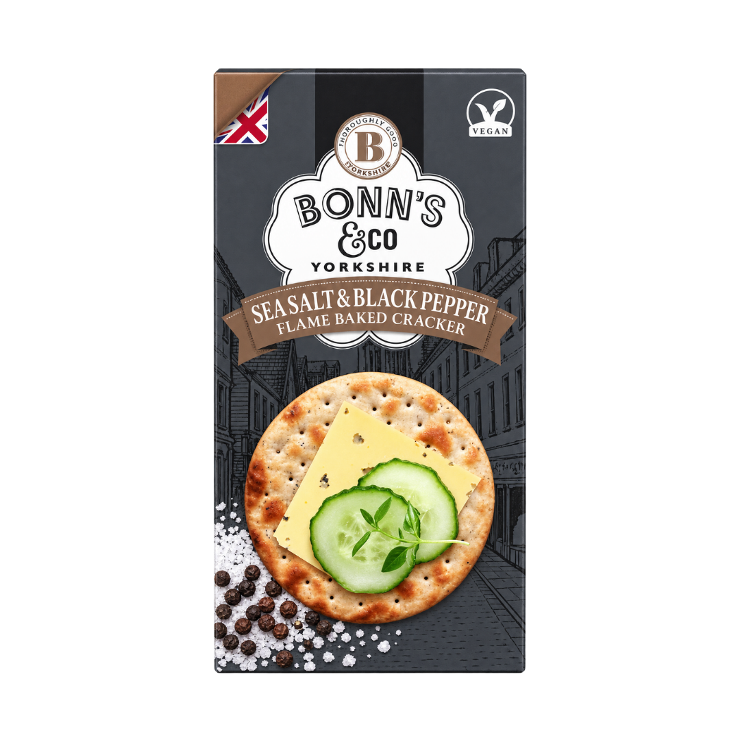 Bonn’s & Co Sea Salt & Black Pepper Flame Baked Crackers