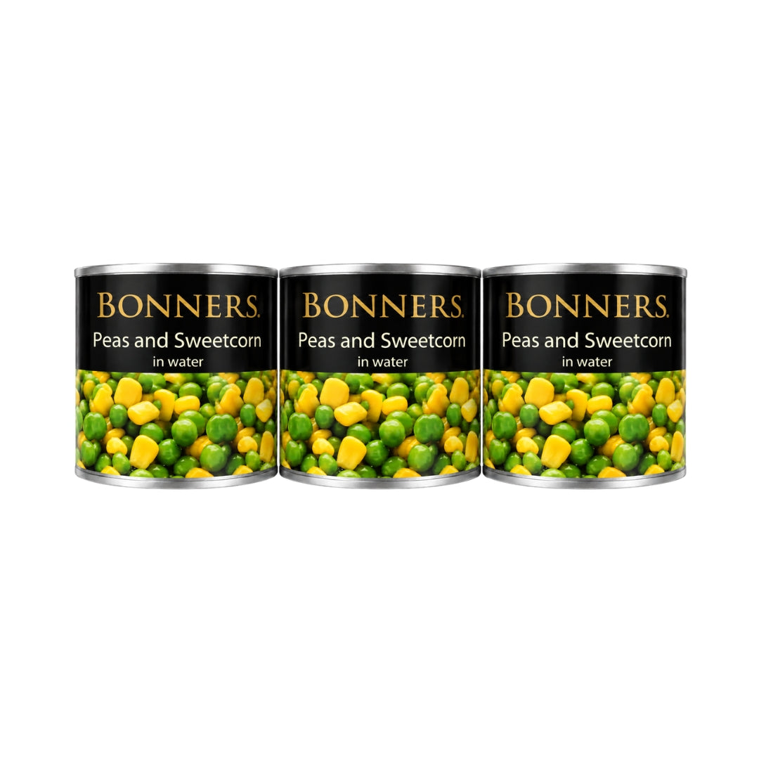 Triple Pack Bonners Peas & Sweetcorn