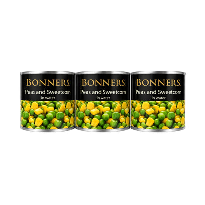 Triple Pack Bonners Peas & Sweetcorn