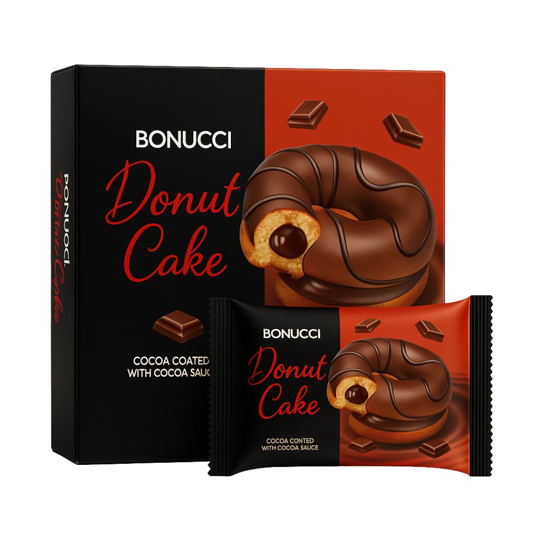 Bonucci Chocolate Donut Cake With Cocoa