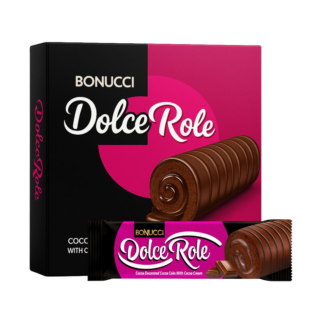 Bonucci Dolce Role Cocoa Cake with Cocoa Cream