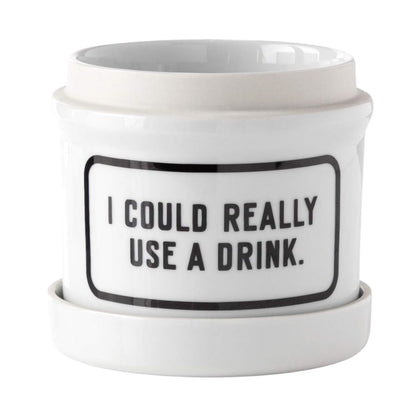 Brass Monkey – I Could Really Use A Drink Planter