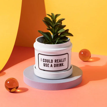Brass Monkey – I Could Really Use A Drink Planter
