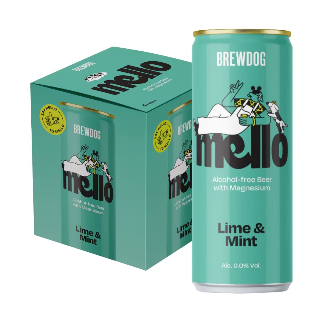 BrewDog Mello Lime & Mint Alcohol Free Beer