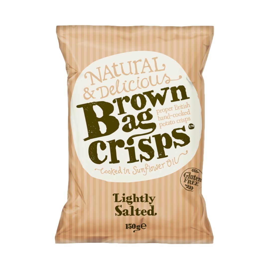 Naturally Delicious Brown Bag Crisps Lightly Salted
