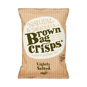 Naturally Delicious Brown Bag Crisps Lightly Salted
