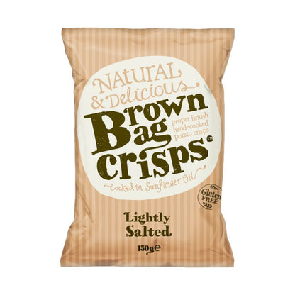 Naturally Delicious Brown Bag Crisps Lightly Salted
