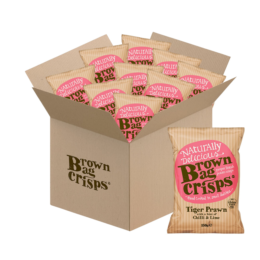 Naturally Delicious Brown Bag Crisps Tiger Prawn