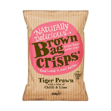 Naturally Delicious Brown Bag Crisps Tiger Prawn