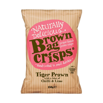 Naturally Delicious Brown Bag Crisps Tiger Prawn