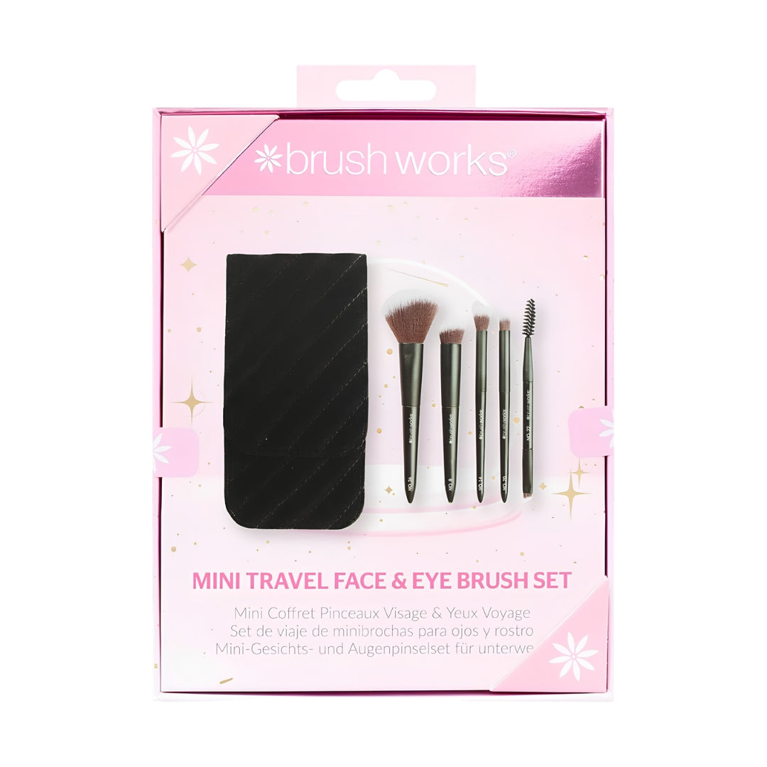 Brushworks Mini Travel Face & Eye Brush Set