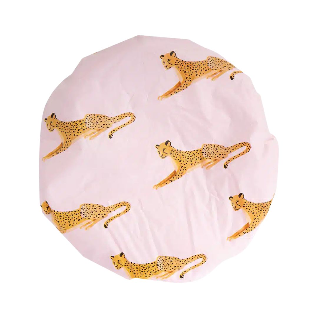 Brushworks Reversible Shower Cap Leopard Pattern
