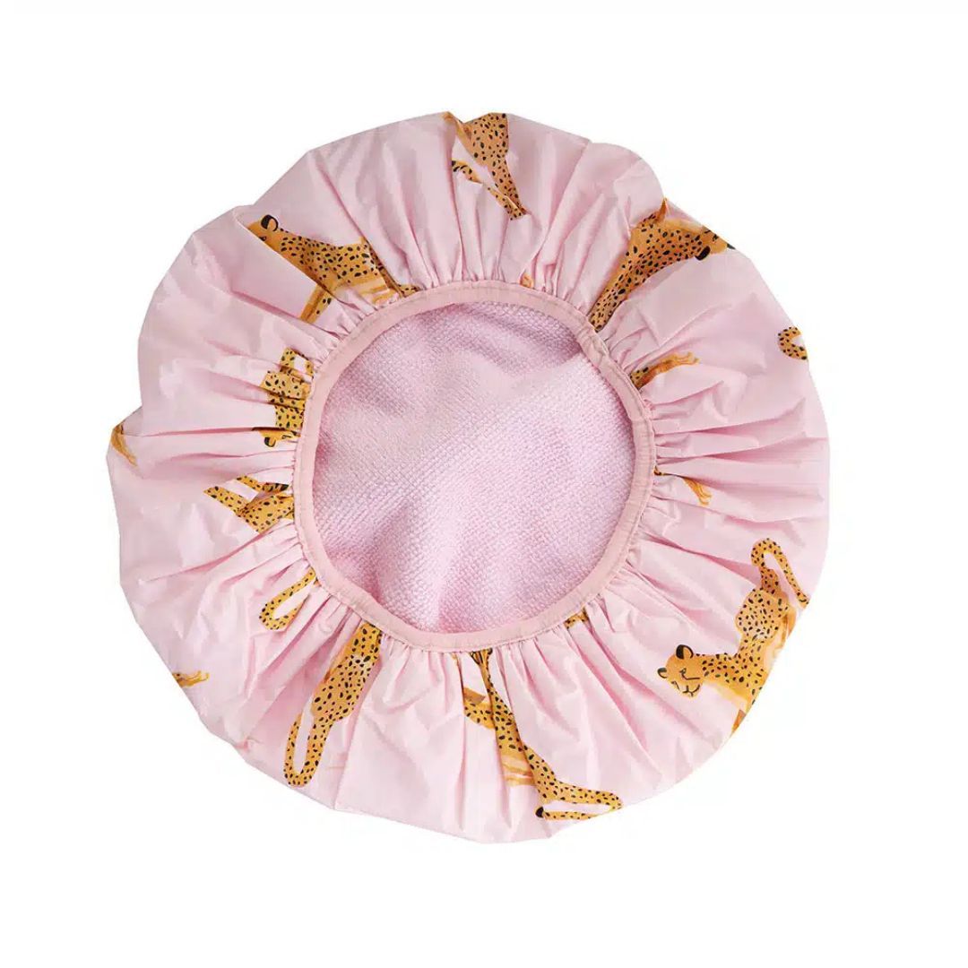 Brushworks Reversible Shower Cap Leopard Pattern